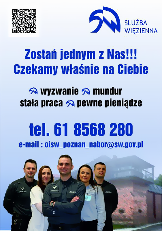 służba więzienna plakat