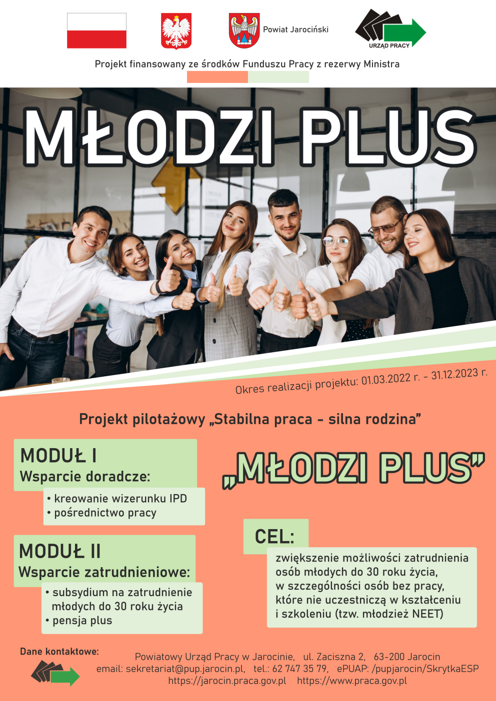 plakat Młodzi Plus