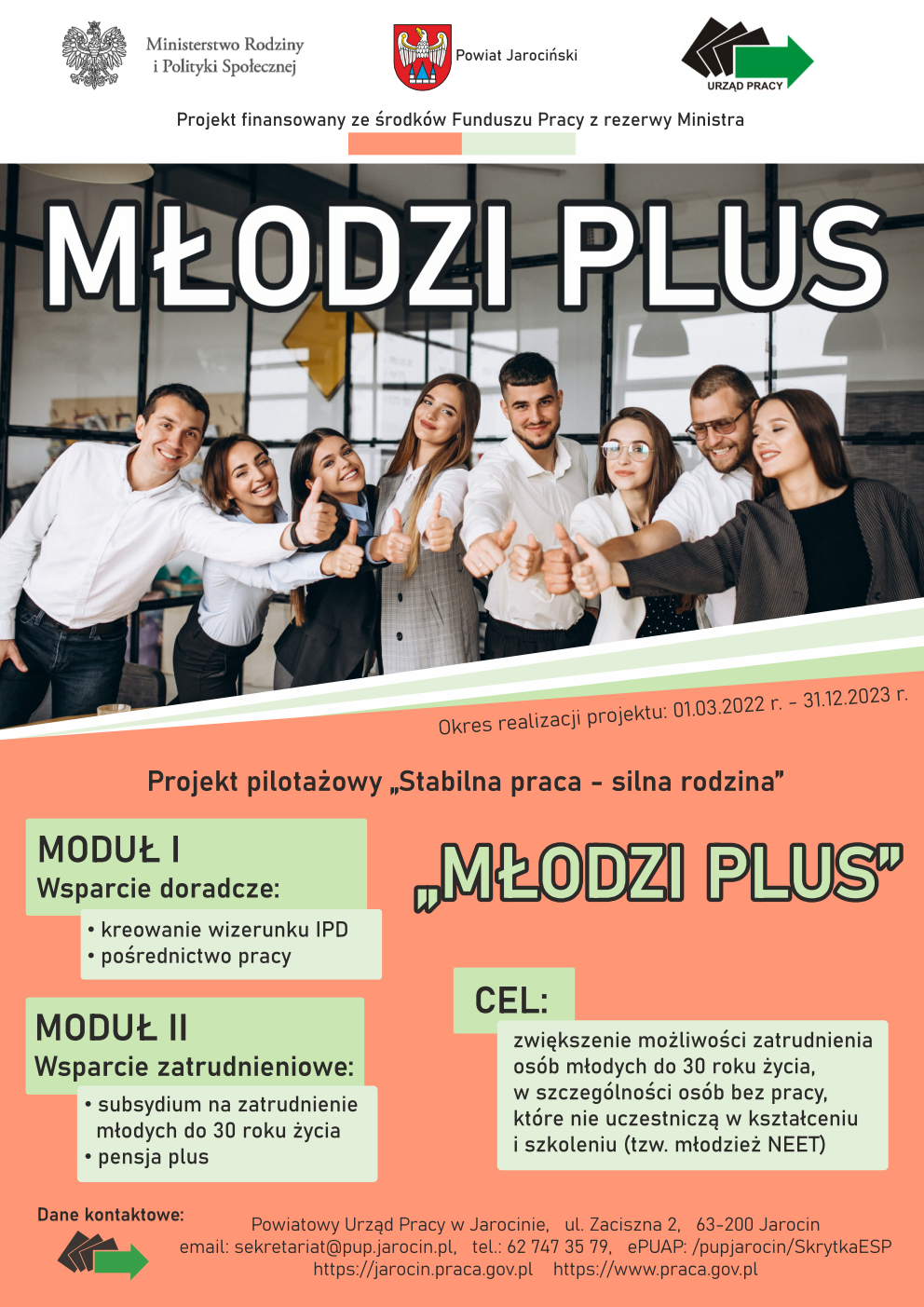 plakat Młodzi Plus