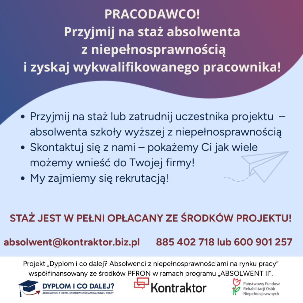 plakat dyplom i co dalej?